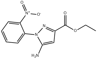 ethyl 5-amino-1-(2-nitrophenyl)-1H-pyrazole-3-carboxylate Structure