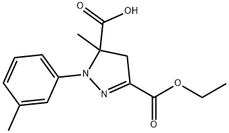 1264046-83-4 3-(ethoxycarbonyl)-5-methyl-1-(3-methylphenyl)-4,5-dihydro-1H-pyrazole-5-carboxylic acid