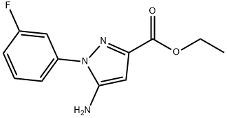 ethyl 5-amino-1-(3-fluorophenyl)-1H-pyrazole-3-carboxylate Structure