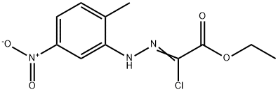 ethyl (2Z)-2-chloro-2-[2-(2-methyl-5-nitrophenyl)hydrazin-1-ylidene]acetate Structure