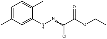 (2Z)-2-クロロ-2-[2-(2,5-ジメチルフェニル)ヒドラジン-1-イリデン]酢酸エチル 化学構造式