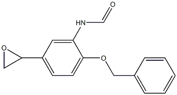 N-[5-(oxiran-2-yl)-2-phenylmethoxyphenyl]formamide Struktur