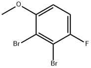 2,3-dibromo-1-fluoro-4-methoxybenzene 化学構造式