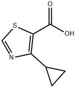4-cyclopropylthiazole-5-carboxylicacid Structure