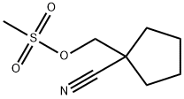 (1-cyanocyclopentyl)methyl methanesulfonate 结构式