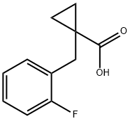 1-[(2-Fluorophenyl)methyl]cyclopropane-1-carboxylic acid Struktur