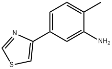 2-甲基-5-(噻唑-4-基)苯胺,1267789-35-4,结构式