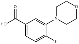 4-Fluoro-3-morpholin-4-yl-benzoic acid Structure