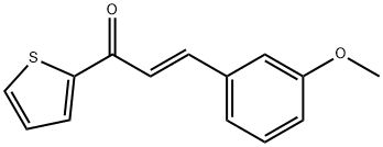 (2E)-3-(3-methoxyphenyl)-1-(thiophen-2-yl)prop-2-en-1-one Structure