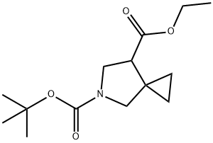 5-アザスピロ[2.4]ヘプタン-5,7-ニカルボン酸5-TERT-ブチル7-エチル 化学構造式