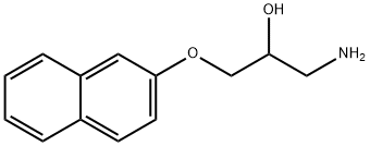 2-Propanol, 1-amino-3-(2-naphthalenyloxy)- 结构式