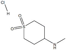 4-(Methylamino)thiane-1,1-dione hydrochloride Struktur