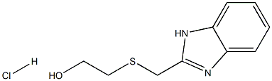 2-[(1H-benzimidazol-2-ylmethyl)thio]ethanol hydrochloride Structure