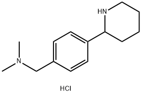 N,N-二甲基-1-(4-(哌啶-2-基)苯基)甲胺二盐酸盐 结构式