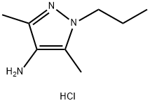 3,5-dimethyl-1-propyl-1H-pyrazol-4-amine hydrochloride,1269105-97-6,结构式