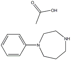 1-phenyl-1,4-diazepane acetate Structure