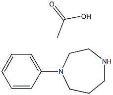 1-phenyl-1,4-diazepane acetate 结构式