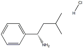 (S)-3-甲基-1-苯基丁-1-胺盐酸盐 结构式