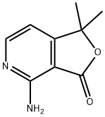4-Amino-1,1-dimethyl-1H-furo[3,4-c]pyridin-3-one Struktur