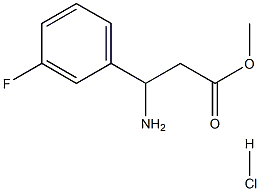 METHYL 3-AMINO-3-(3-FLUOROPHENYL)PROPANOATE HCL Structure