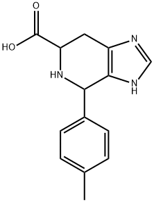 4-(4-メチルフェニル)-3H,4H,5H,6H,7H-イミダゾ[4,5-C]ピリジン-6-カルボン酸 化学構造式