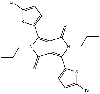 Pyrrolo[3,4-c]pyrrole-1,4-dione, 3,6-bis(5-bromo-2-thienyl)-2,5-dihydro-2,5-dipropyl- Structure