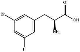 3-Bromo-5-fluoro-L-phenylalanine Structure