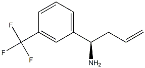 (1R)-1-[3-(TRIFLUOROMETHYL)PHENYL]BUT-3-EN-1-AMINE Structure