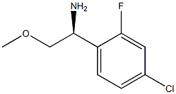 (1S)-1-(4-CHLORO-2-FLUOROPHENYL)-2-METHOXYETHYLAMINE Struktur