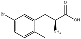 5-Bromo-2-methyl-L-phenylalanine 化学構造式