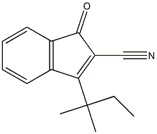 1H-Indene-2-carbonitrile,3-(1,1-dimethylpropyl)-1-oxo-,127026-22-6,结构式