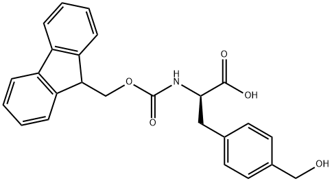 FMOC-D-4-羟甲基苯丙氨酸 结构式