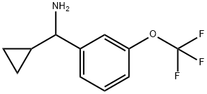 CYCLOPROPYL[3-(TRIFLUOROMETHOXY)PHENYL]METHANAMINE 化学構造式