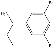 1-(3-BROMO-5-FLUOROPHENYL)PROPAN-1-AMINE 化学構造式
