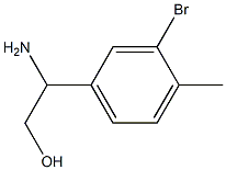 2-AMINO-2-(3-BROMO-4-METHYLPHENYL)ETHAN-1-OL Structure