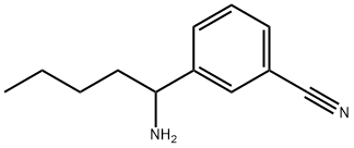 3-(1-AMINOPENTYL)BENZONITRILE Struktur