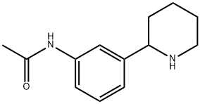 N-(3-(PIPERIDIN-2-YL)PHENYL)ACETAMIDE 化学構造式