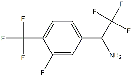 2,2,2-TRIFLUORO-1-[3-FLUORO-4-(TRIFLUOROMETHYL)PHENYL]ETHYLAMINE Struktur