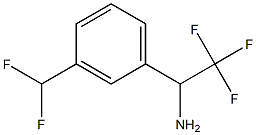 1-(3-(DIFLUOROMETHYL)PHENYL)-2,2,2-TRIFLUOROETHANAMINE Structure