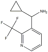 Cyclopropyl[2-(trifluoromethyl)pyridin-3-yl]methanamine Struktur