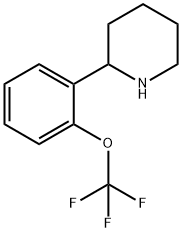 2-(2-(trifluoromethoxy)phenyl)piperidine 化学構造式