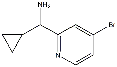 (4-bromopyridin-2-yl)(cyclopropyl)methanamine 结构式