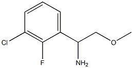 1-(3-CHLORO-2-FLUOROPHENYL)-2-METHOXYETHAN-1-AMINE Struktur