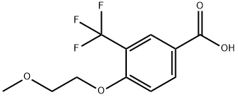 4-(2-Methoxyethoxy)-3-(trifluoromethyl)benzoic acid Structure