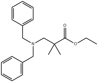 3-DIBENZYLAMINO-2,2-DIMETHYL-PROPIONIC ACID ETHYL ESTER Structure