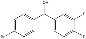 (4-bromophenyl)-(3,4-difluorophenyl)methanol Structure