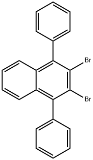 2,3-DIBROMO-1,4-DIPHENYLNAPHTHALENE 化学構造式