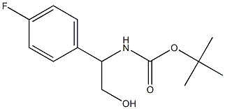 (1-(4-氟苯基)-2-羟乙基)氨基甲酸叔丁酯,1273550-33-6,结构式