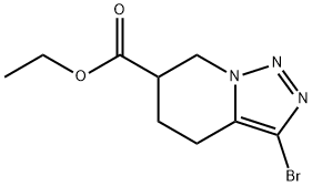 3-Bromo-4,5,6,7-Tetrahydro-[1,2,3]Triazolo[1,5-A]Pyridine-6-Carboxylic Acid Ethyl Ester Struktur