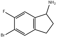 5-Bromo-6-fluoro-indan-1-ylamine,1273598-51-8,结构式